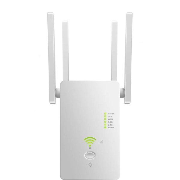 1200Mbps Wireless WiFi Range Extender Repeater-Q-W012 AC Duo-Bands 2.4/5ghz - White