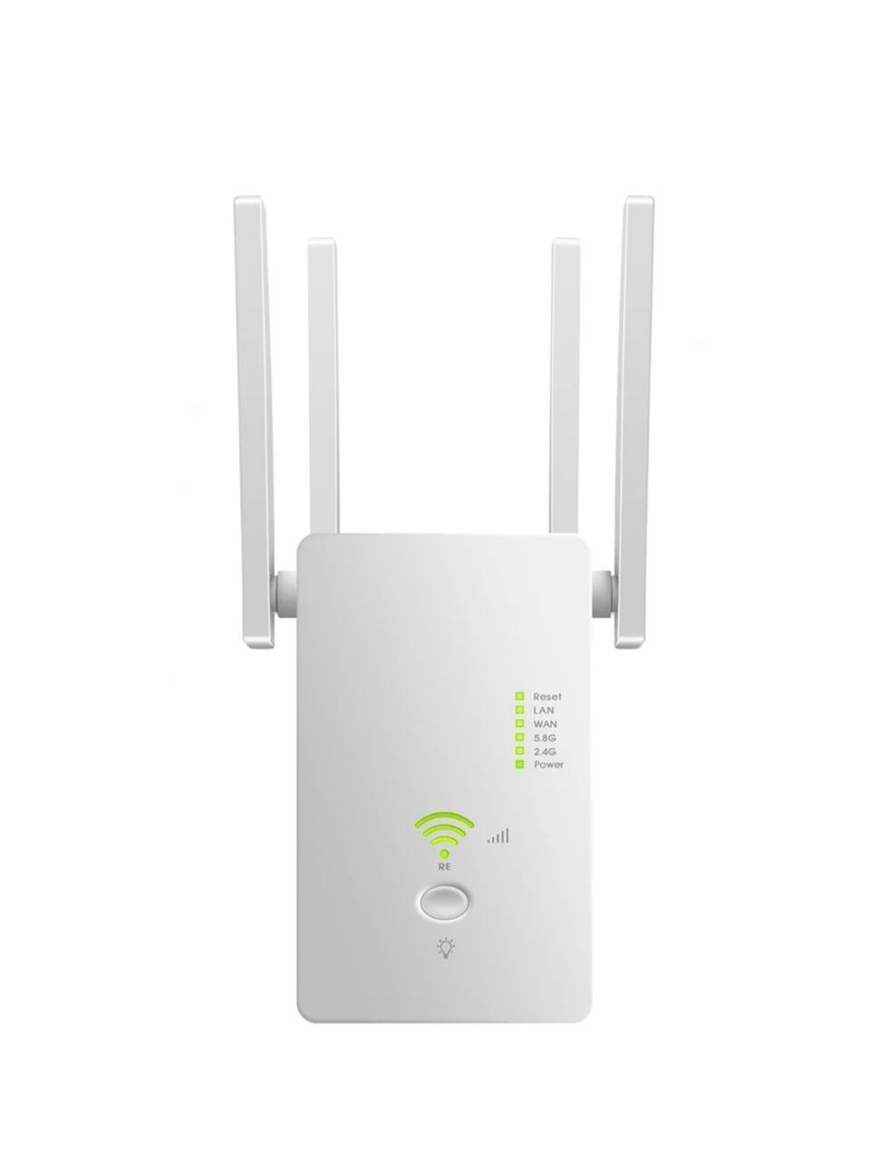 1200Mbps Wireless WiFi Range Extender Repeater-Q-W012 AC Duo-Bands 2.4/5ghz - White