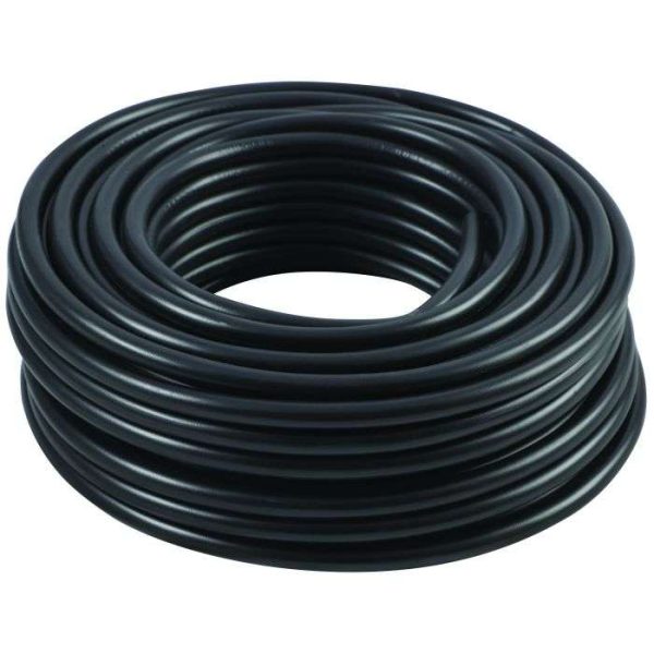4MM 3CORE ROUND BLACK WIRE ROLL