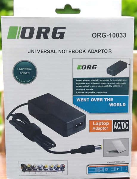 Laptop Charger Universal Power Adapter with 9 Different Pins