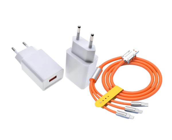 3.0A Fast charging with 3 in 1 Super fast charging cable for smart phones