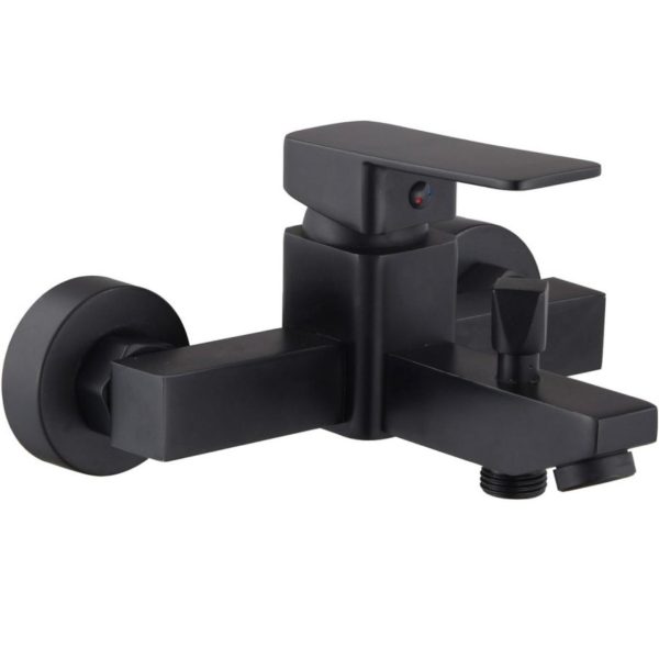 Matte Black Square Bath Mixer Faucet Mixer