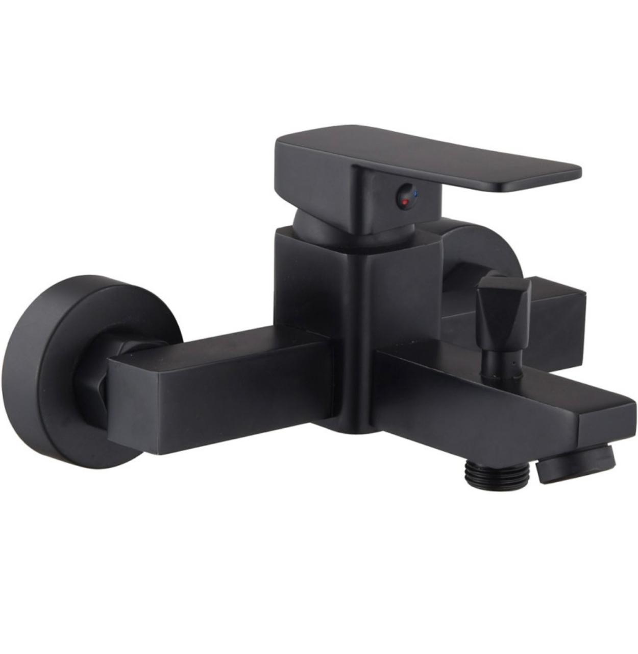 Matte Black Square Bath Mixer Faucet Mixer