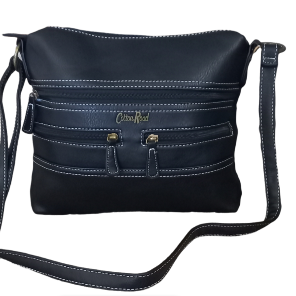 Cotton Road 3 Front Zip Slingbag-All Colours Available
