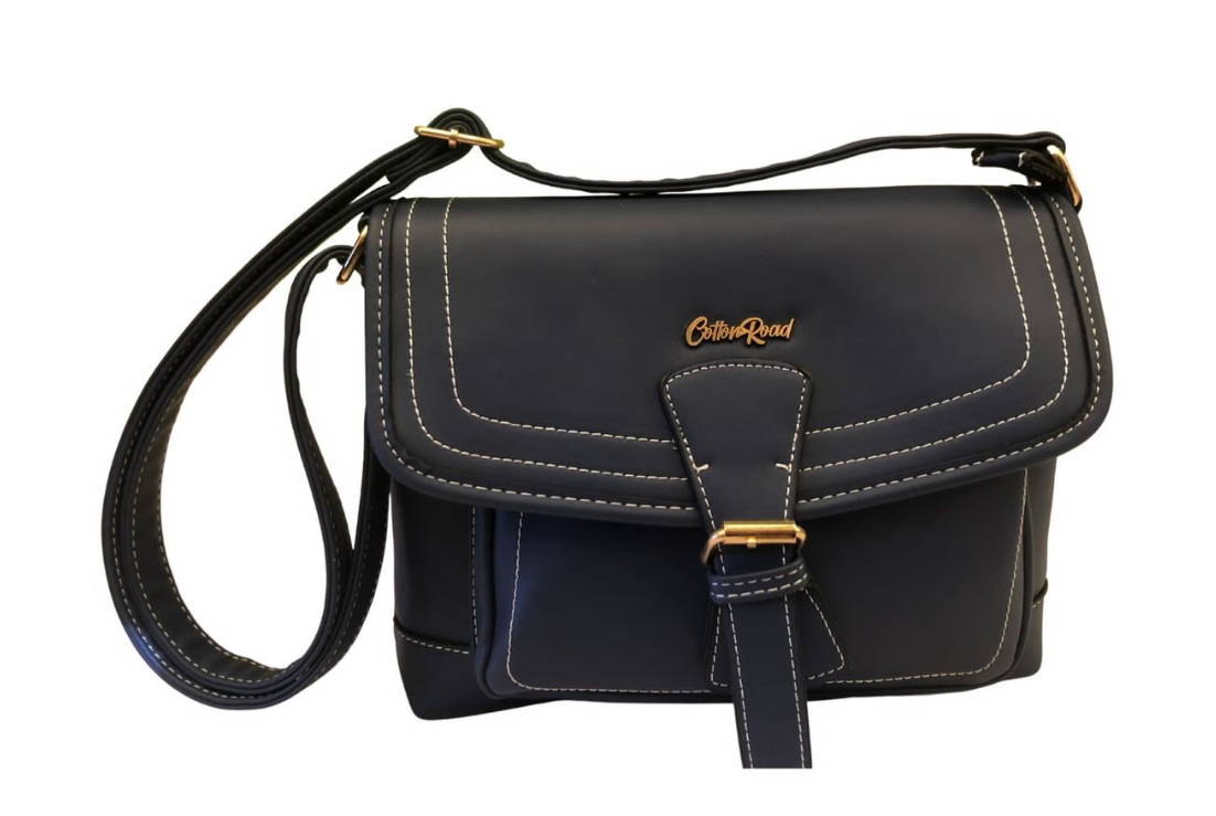 Cotton Road Crossbody with Front Buckle - Blue