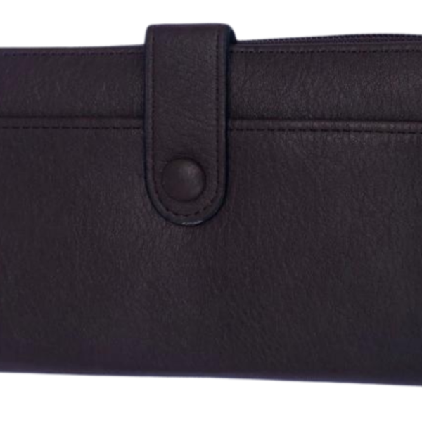 Cotton Road Double Zipped Women's Wallet with Front Clip Strap